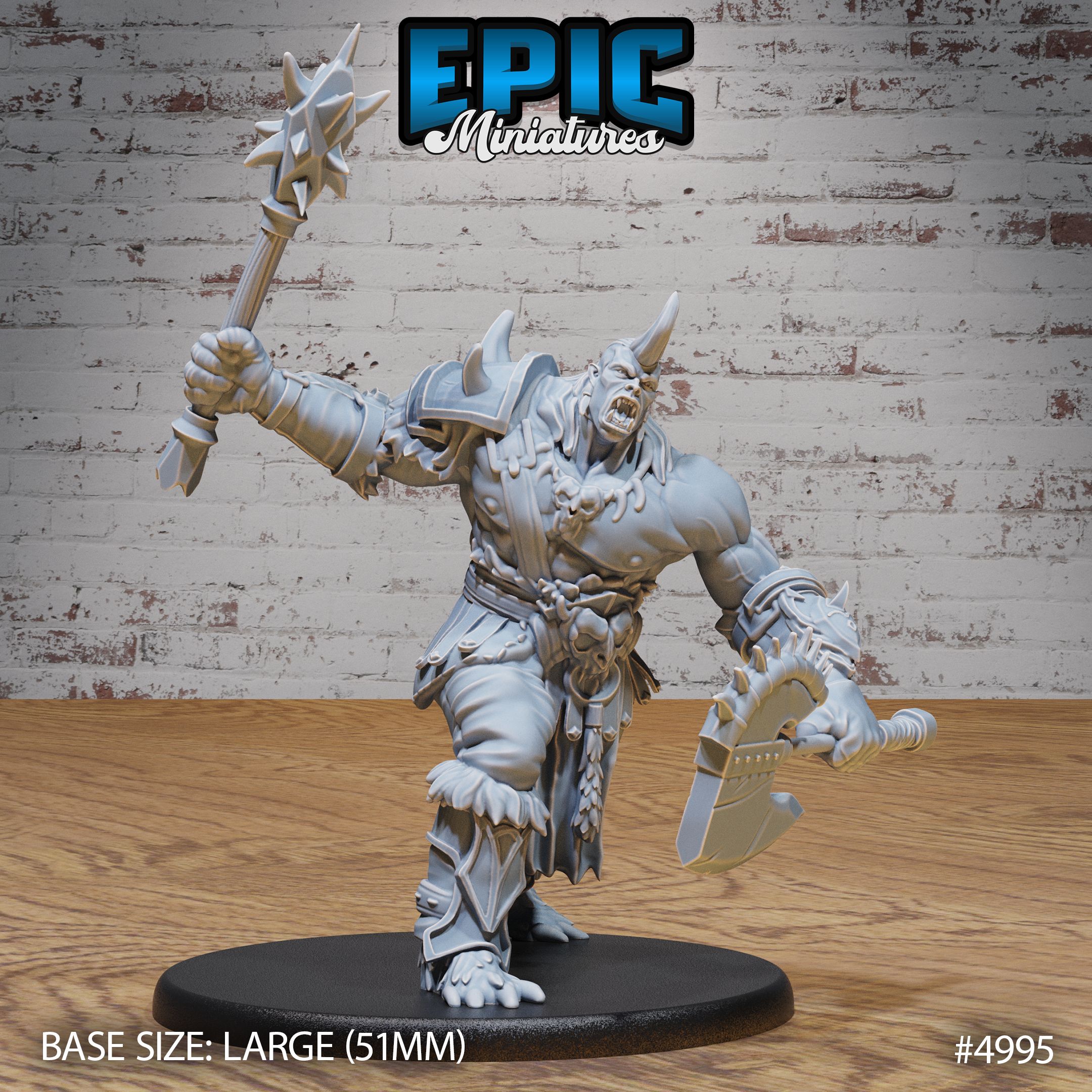 Ogrillon Attack / Orc Ogre Hybrid / Male Cave Beast / Evil Troll Warrior / Forest Monster / Giant Humanoid Creature / Woodland Fighter / Siege Servant